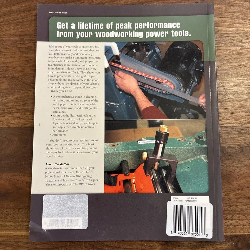 David Thiel's Power Tool Maintenance: Peak Performance and Safety for Life (Popu